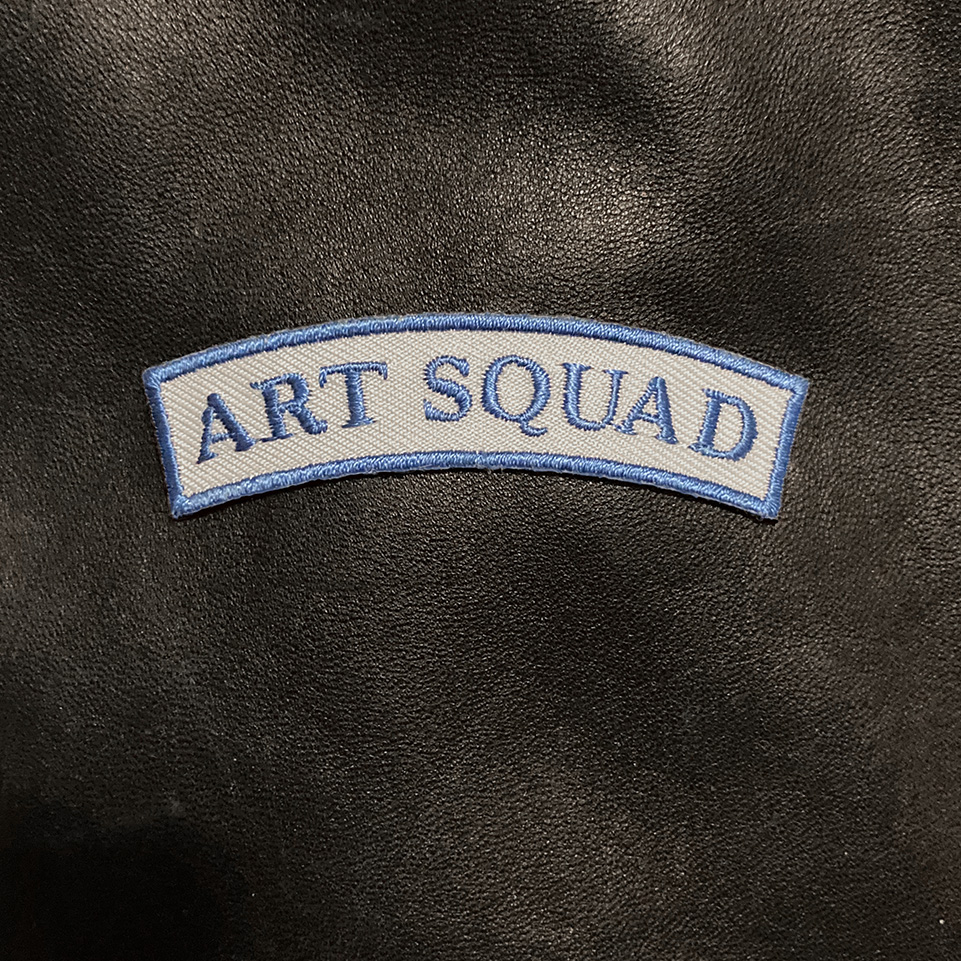 Art Squad - Blue & White (iron-on) Patch